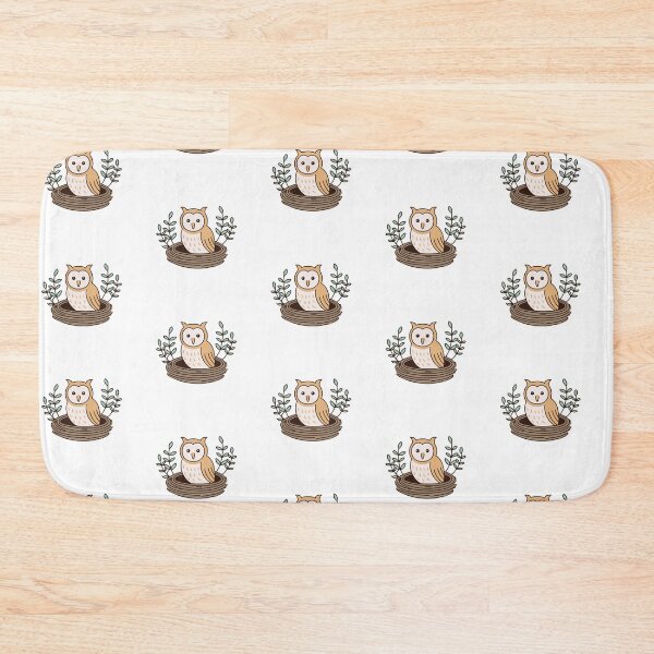 Item preview, Illustration of owl in nest with a barn designed and sold by rasagamastore.
