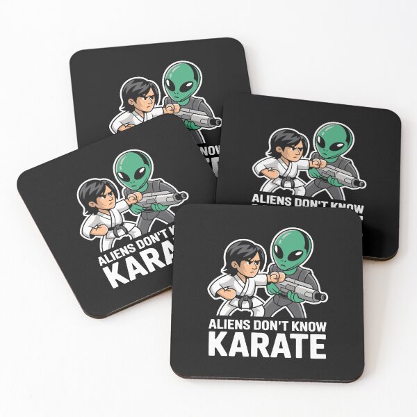 Item preview, Funny Aliens Karate Combat Gift Martial Arts Alien Invasion UFO designed and sold by w1ckerman.