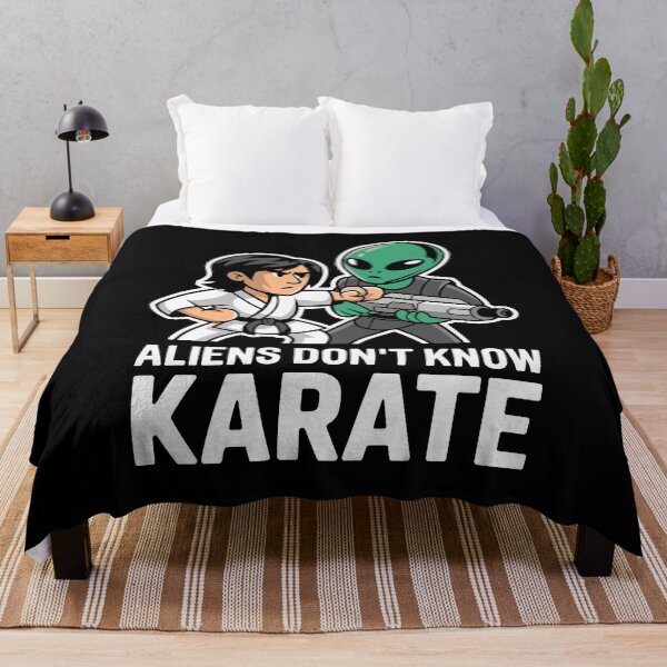 Item preview, Funny Aliens Karate Combat Gift Martial Arts Alien Invasion UFO designed and sold by w1ckerman.