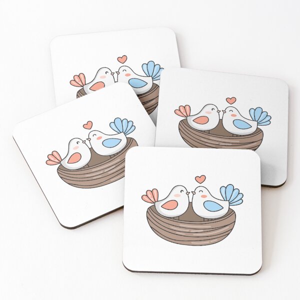 Item preview, Illustration of nest bird couple bird designed and sold by rasagamastore.