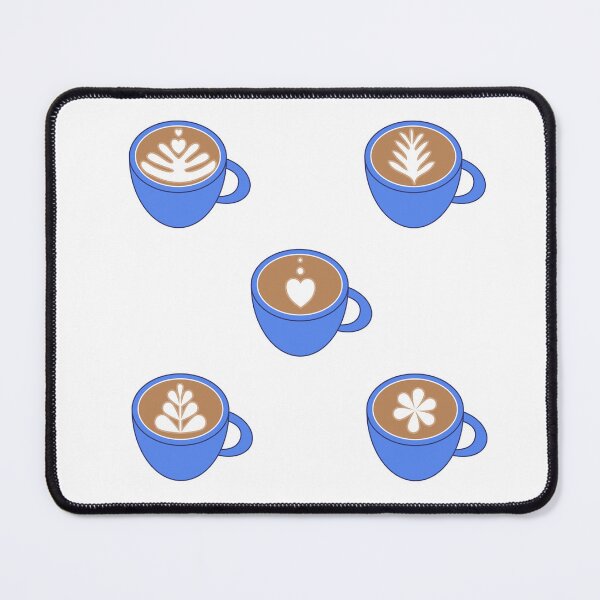 Item preview, Cute latte foam art, the blue cups designed and sold by TessaPeartree.