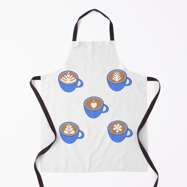 Item preview, Cute latte foam art, the blue cups designed and sold by TessaPeartree.