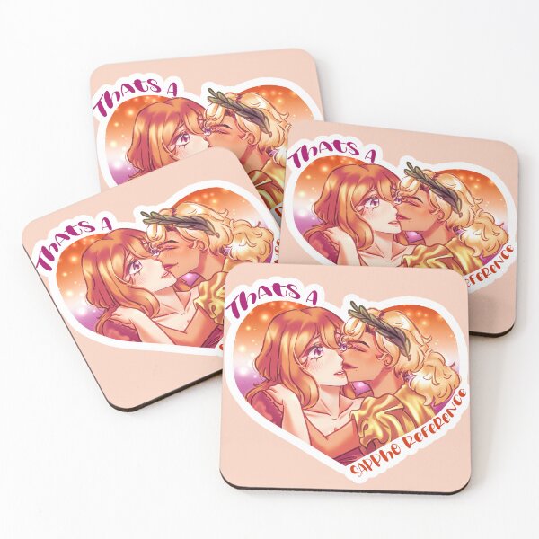 Item preview, Pride Lesbian Heart // Sappho Reference designed and sold by Asophia-Mills.