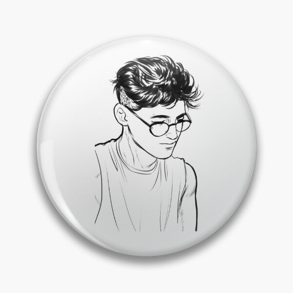 Item preview, Contemplative Portrait of a Young Man" designed and sold by DhevRange.