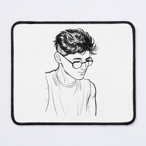 Item preview, Contemplative Portrait of a Young Man" designed and sold by DhevRange.