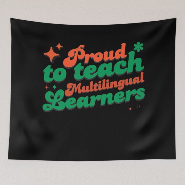 Item preview, Proud to Teach Multilingual Learners - Groovy Style designed and sold by MouDantArts.