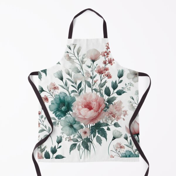 Item preview, Romantic Pink Teal Floral Pattern designed and sold by IoneShopDesign.