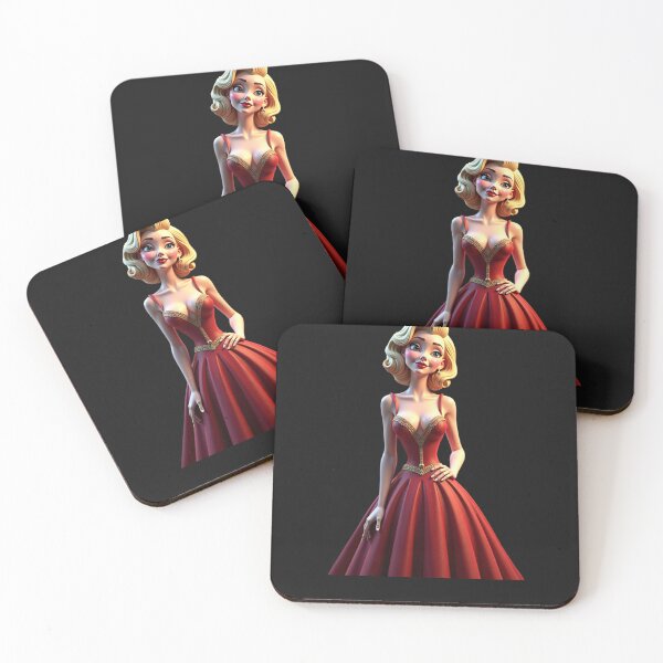 Item preview, Glamorous 3D Lady in a Stunning Red Gown! designed and sold by eliteandhonor.