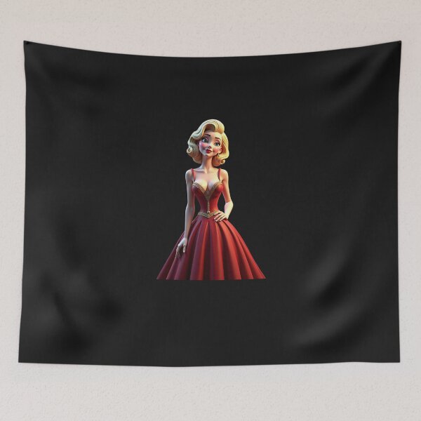 Item preview, Glamorous 3D Lady in a Stunning Red Gown! designed and sold by eliteandhonor.