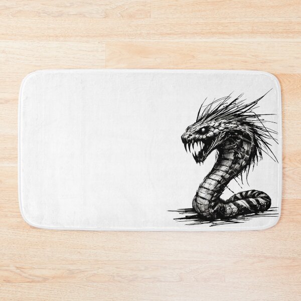 Item preview, Scruffy Monster Snake - Playful Creature designed and sold by Blink Art Studio.
