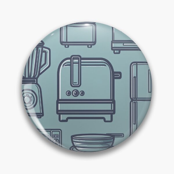 Item preview, Retro Kitchen Pattern designed and sold by Angry Swan Designs.
