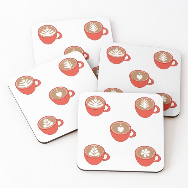 Item preview, Cute latte foam art, the red cups designed and sold by TessaPeartree.