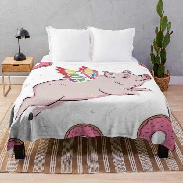 Item preview, Flying Pig with Rainbow Wings designed and sold by XquisiteFashion.