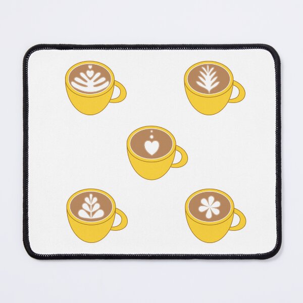 Item preview, Cute latte foam art, the yellow cups designed and sold by TessaPeartree.