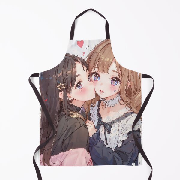 Item preview, Two Cute anime girls double portrait art designed and sold by TheArtistOf2022.