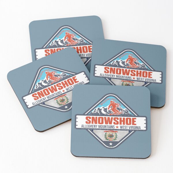 Item preview, Snowshoe Mountain West Virginia Skiing Snowboarding Sticker T-Shirt 02 designed and sold by OuterShellUK.
