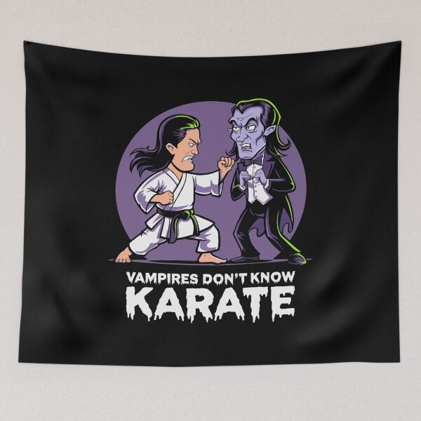 Item preview, Funny Halloween Karate Vampire Gift for Martial Arts Fans designed and sold by w1ckerman.