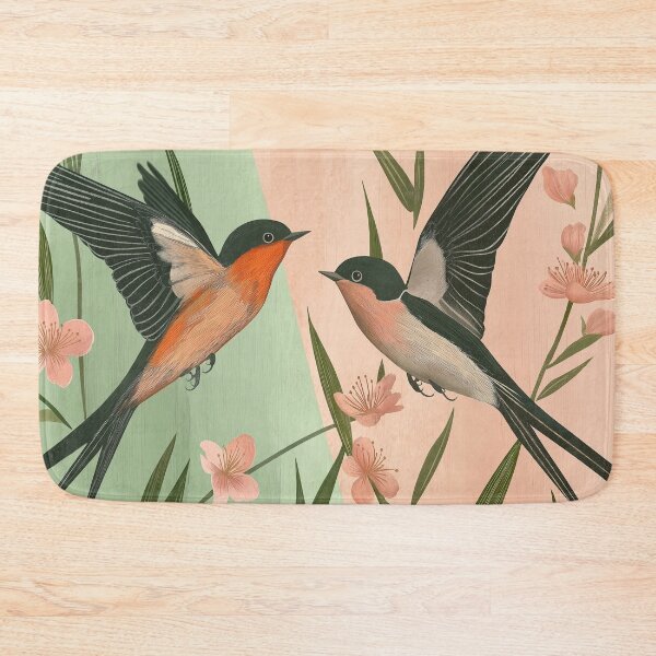 Item preview, two swallows designed and sold by PricklyPeanut.