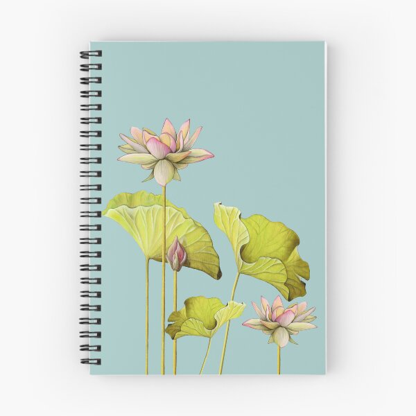 Item preview, Pink Lotus Flower Art, Pink flowers, Floral design, Handpainted, Real artist, turquoise background designed and sold by FantasyShades.