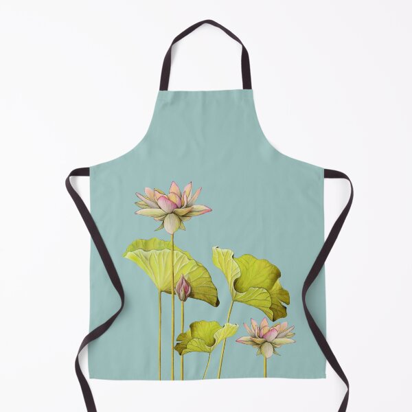Item preview, Pink Lotus Flower Art, Pink flowers, Floral design, Handpainted, Real artist, turquoise background designed and sold by FantasyShades.