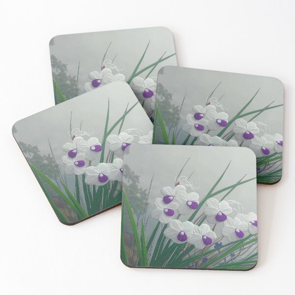 Item preview, purple orchids designed and sold by PricklyPeanut.