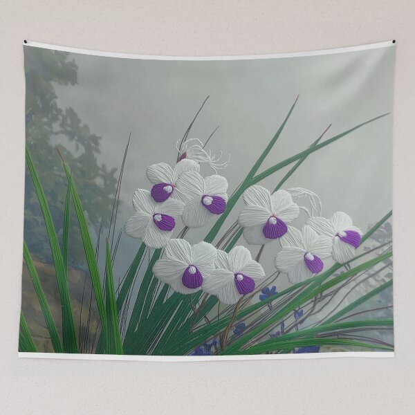 Item preview, purple orchids designed and sold by PricklyPeanut.