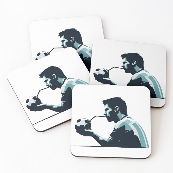Item preview, messi tomando mate de balon designed and sold by delff-art.