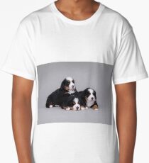 Three Bernese Mountain Dog puppies Long T-Shirt