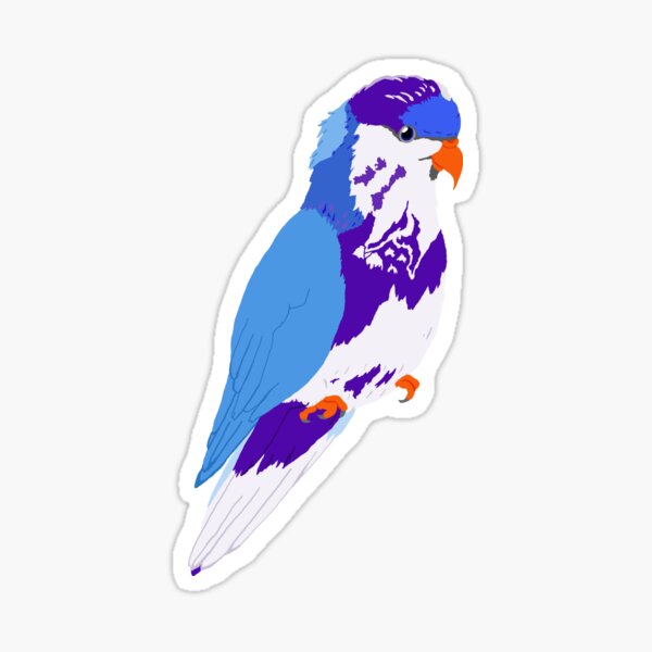 Item preview, Cute Lorikeet- Ultramarine version designed and sold by TiffinByLK.