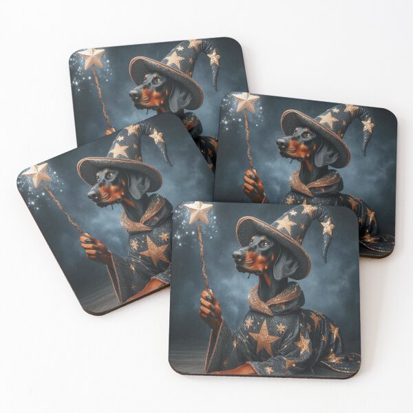 Item preview, Wizard Doberman – Enchanting Doberman in Magical Attire designed and sold by Bogginss.