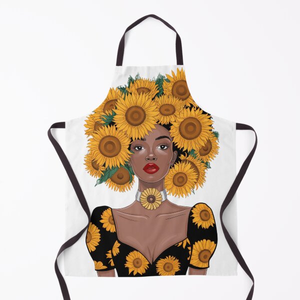 Item preview, Radiant Sunflower Fashion African Woman Art Print Design Tshirt Girl  designed and sold by piketo.