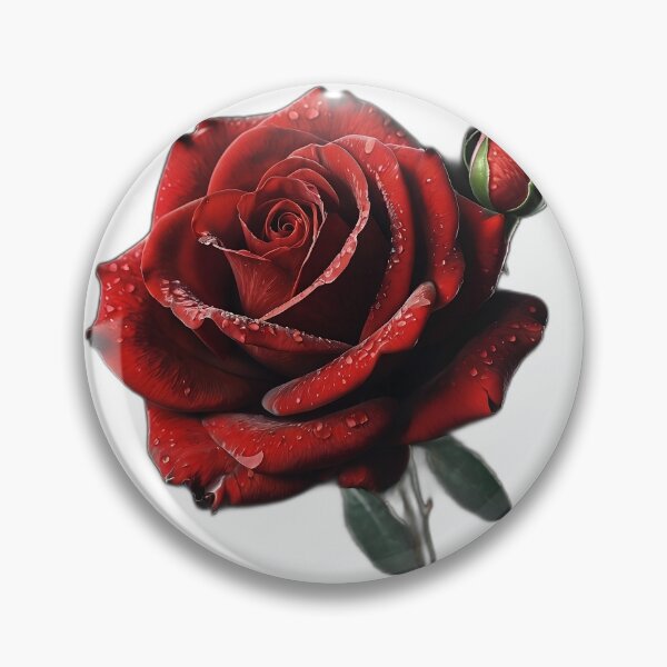Item preview, "Elegant and Beautiful Red Rose: A Classic Symbol of Love and Beauty" designed and sold by StickerFrenzied.