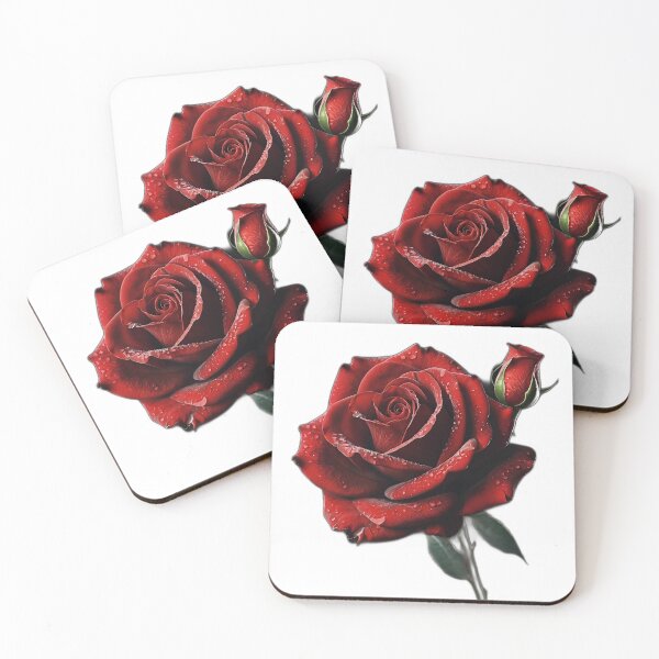 Item preview, "Elegant and Beautiful Red Rose: A Classic Symbol of Love and Beauty" designed and sold by StickerFrenzied.