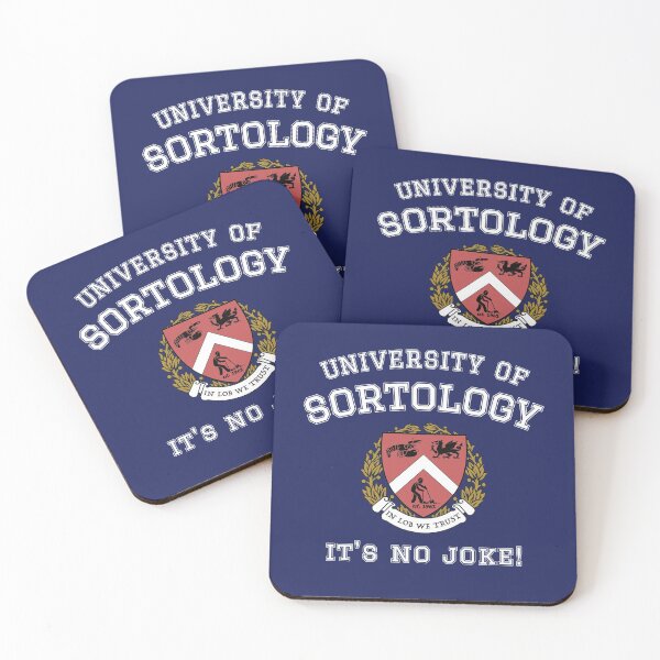 Item preview, Jordan Peterson's University of Sortology - No Joke! - White Text designed and sold by IncognitoMode.
