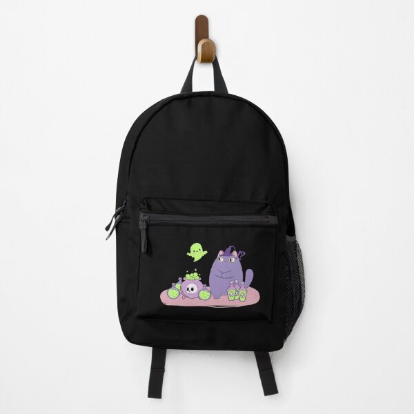Item preview, purple cute wizard cat during halloween and his experiments designed and sold by CypisDesign.