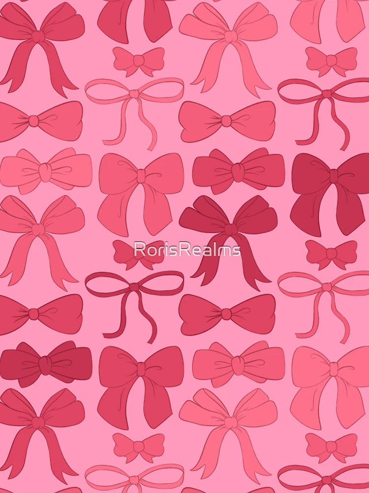 Thumbnail 4 of 4, iPhone Case, Pink Bows Pattern designed and sold by RorisRealms.