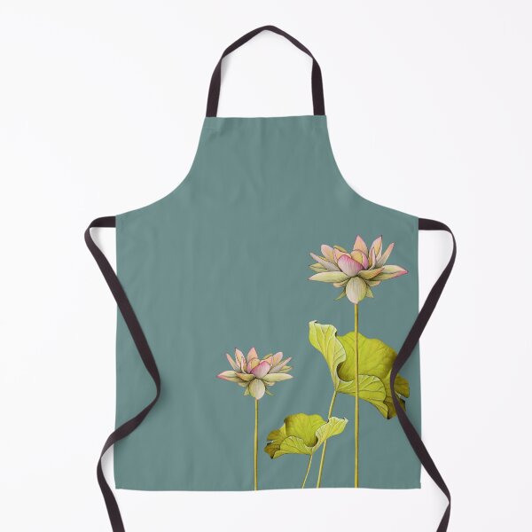 Item preview, Pink Lotus Flower Art, Pink flowers, Floral design, Handpainted, Real artist, turquoise background designed and sold by FantasyShades.