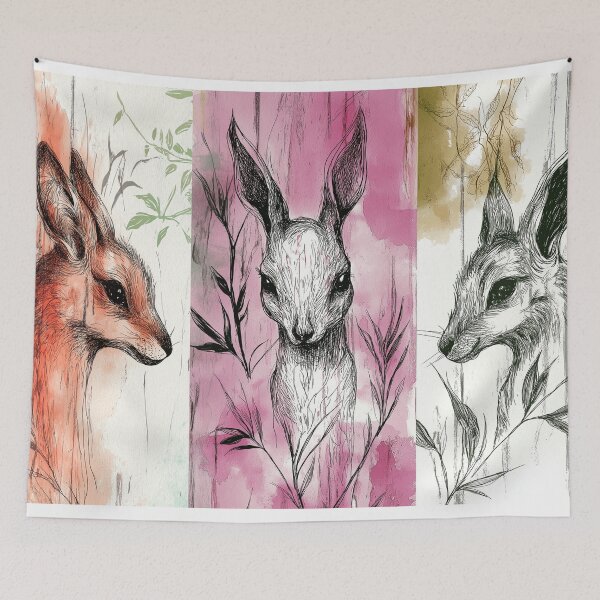 Item preview, deer designed and sold by PricklyPeanut.