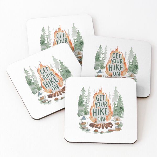 Item preview, Hiking Clipart. Nature Artwork. Campfire Art. designed and sold by gloriamelrose.