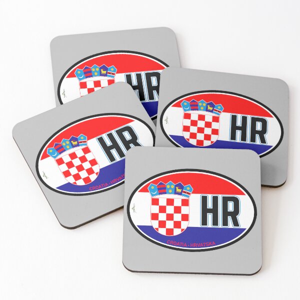 Item preview, CROATIA Croatian Flag Vehicle ID Sticker T-Shirt 01 designed and sold by OuterShellUK.