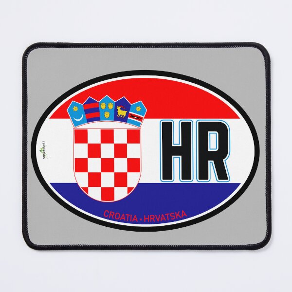 Item preview, CROATIA Croatian Flag Vehicle ID Sticker T-Shirt 01 designed and sold by OuterShellUK.