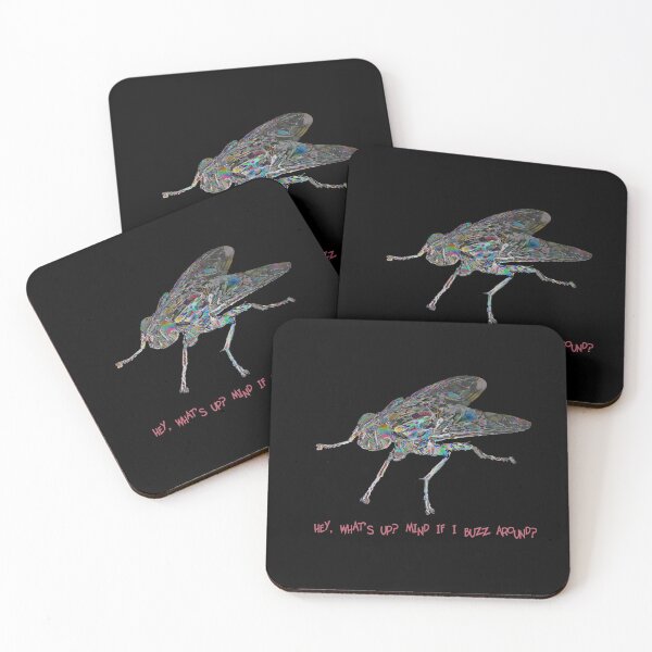 Item preview, Hey, what's up? Mind if I buzz around? Humorous print with a fly and a meme 1 designed and sold by ZorianArt.