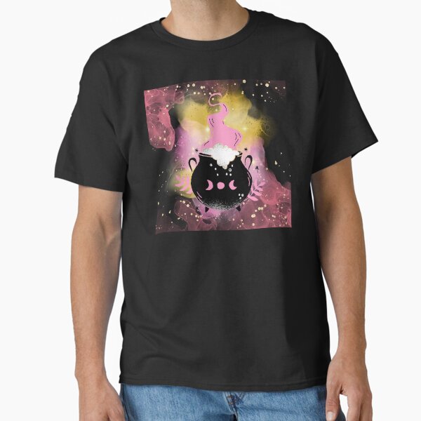 Pink Bubblegum Witch Halloween Cauldron Potions Classic T-Shirt