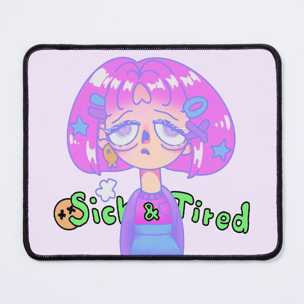 Item preview, a yami kawaii fashion girl with sick and tired face designed and sold by Tenko16.