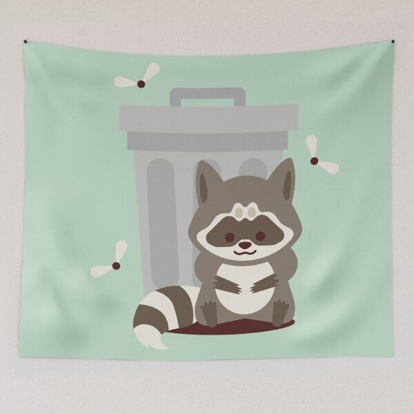 Item preview, Happy raccoon designed and sold by MINIMOillu.