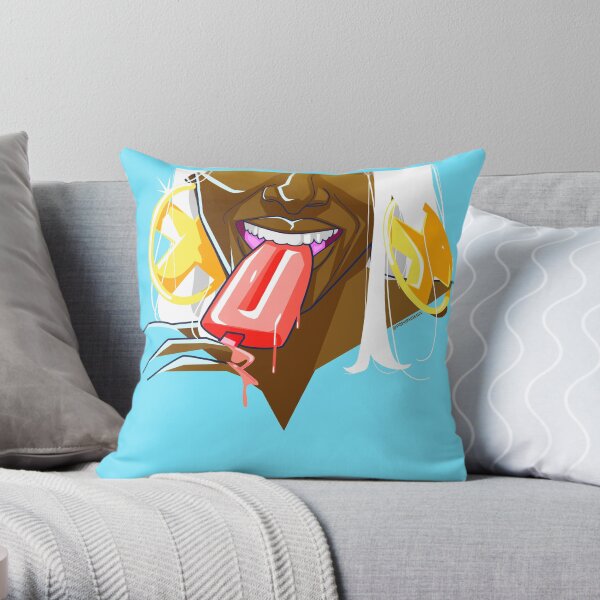 Summer Fun With Ice Cream Throw Pillow