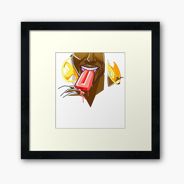 Summer Fun With Ice Cream Framed Art Print
