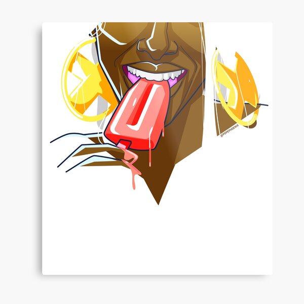 Summer Fun With Ice Cream Metal Print