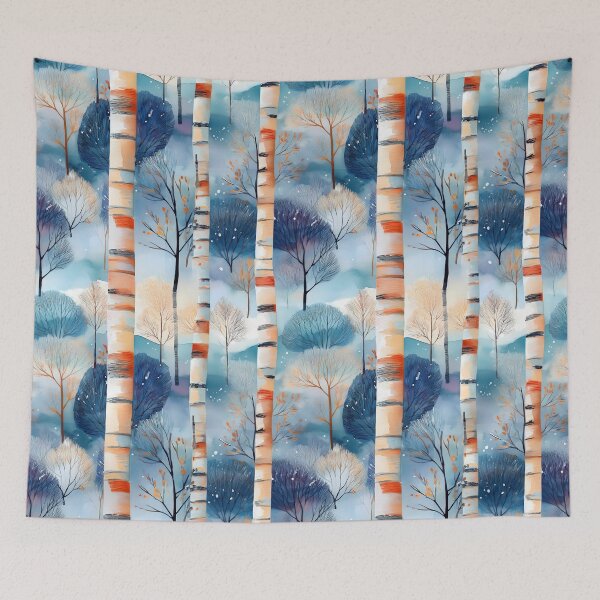 Item preview, Winter Birch trees designed and sold by Vibranta Studio.