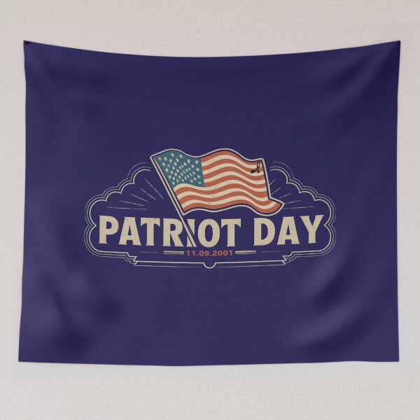 Item preview, USA flag with the text 'Patriot Day' and the date 11/09/2001 designed and sold by Tomasz  Siennicki.